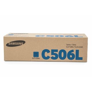 Original Samsung CLT-C506L/ELS Toner Cyan (HP SU038A)