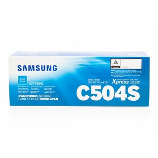 Original Samsung CLT-C504S/ELS Toner Cyan (HP SU025A)