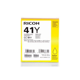 Original Ricoh 405764 / GC-41Y Gelkartusche Yellow