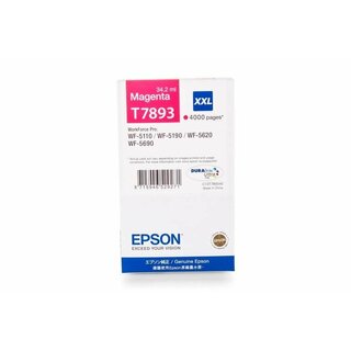 Original Epson C13T789340 / T7893 Tinte Magenta