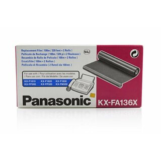Original Panasonic KX-FA136X Thermo-Transfer-Rolle (2 Stck)