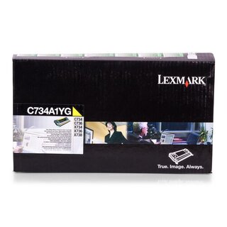 Original Lexmark 0C734A1YG Toner Yellow