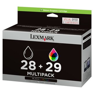 Original Lexmark 018C1520E / NO28 & NO29 Tinte (Black&Color)