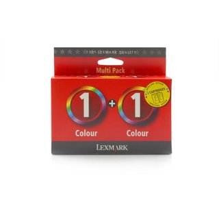 Original Lexmark 0080D2955 / NO 1 HC Tinte Color (Doppel...