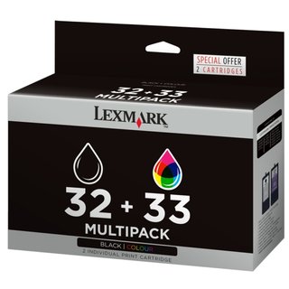 Original Lexmark 0080D2951 / NO 32 & NO 33 Tinte (Black&Color)