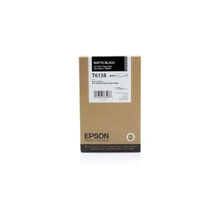 Original Epson C13T613800 / T6138 Tinte Black matt