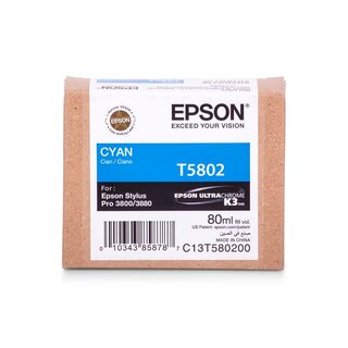 Original Epson C13T580200 / T5802 Tinte Cyan