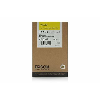 Original Epson C13T543400 / T5434 Tinte Yellow
