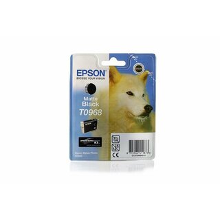 Original Epson C13T09684010 / T0968 Tinte matt Black