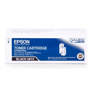 Original Epson C13S050672 / 0672 Toner Black