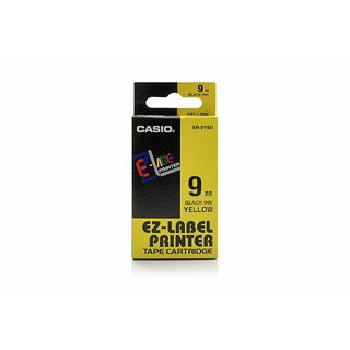 Original Casio XR-9YW1 Farbband Black Yellow (Lnge 8 m, Breite 9 mm)