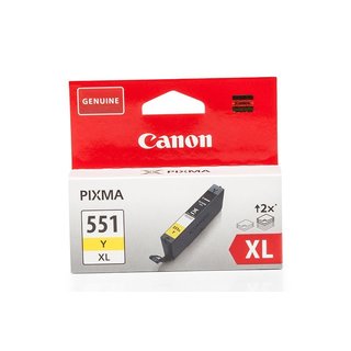 Original Canon 6446B001 / CLI-551Y XL Tinte Yellow