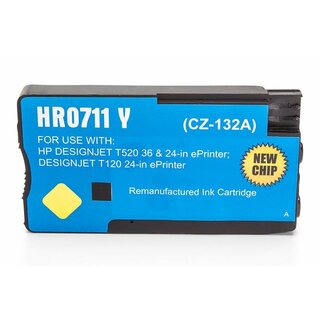 Alternativ zu HP CZ132A / 711 Tinte Yellow