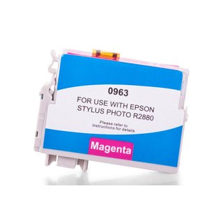 Alternativ zu Epson C13T09634010 / T0963 Tinte Magenta