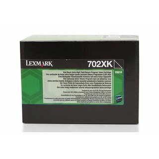 Original Lexmark 70C2XK0 / 702XK Toner Black