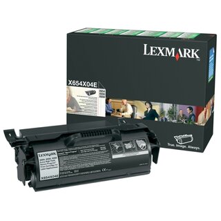Original Lexmark X654X04E Toner Black