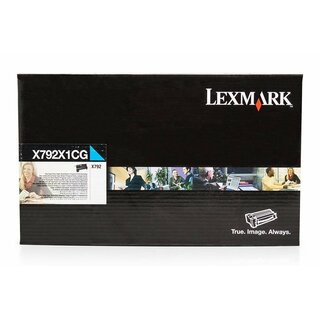 Original Lexmark X792X1CG Toner Cyan