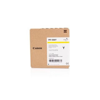 Original Canon 6660B001 / PFI-306Y Tinte Yellow