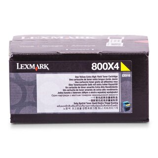 Original Lexmark 80C0X40 Toner Yellow