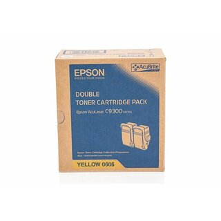 Original Epson C13S050606 / 0602 / Toner Spar-Set Yellow 2 Stck