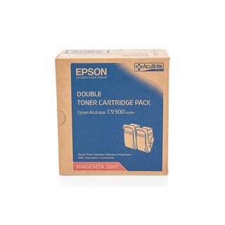 Original Epson C13S050607 / 0603 / Toner Spar-Set Magenta 2 Stck