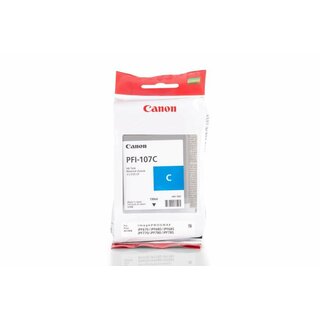 Original Canon 6706B001 / PFI-107C Tinte Cyan