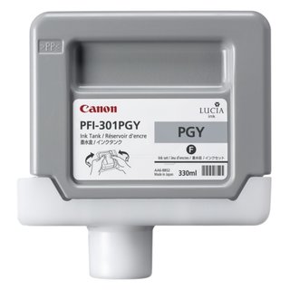 Original Canon 1496B001 / PFI-301 PGY Tinte light Gray