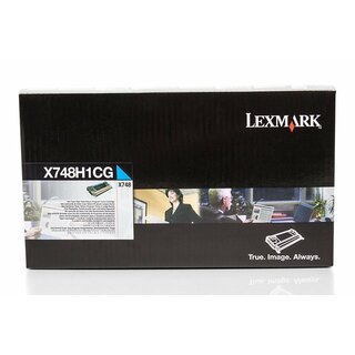 Original Lexmark X748H1CG Toner Cyan