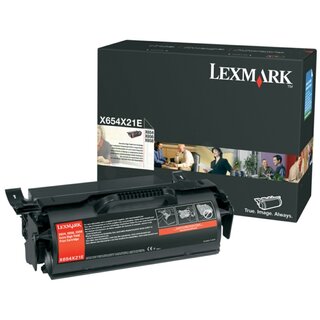 Original Lexmark X654X21E Toner Black
