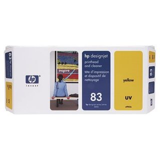 Original HP C4963A / Nr. 83 UV - Druckkopf Yellow & Druckkopfreiniger