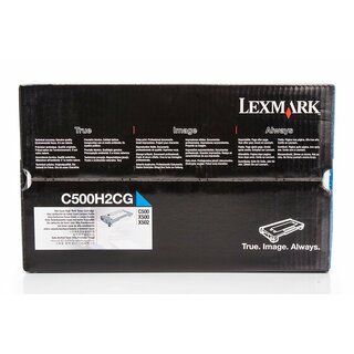 Original Lexmark 0C500H2CG Toner Cyan