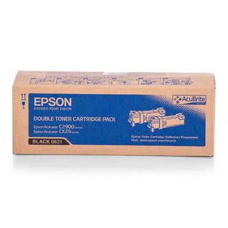 Original Epson C13S050631 Toner Black Doppelpack