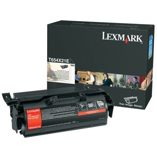 Original Lexmark T654X21E Toner Black