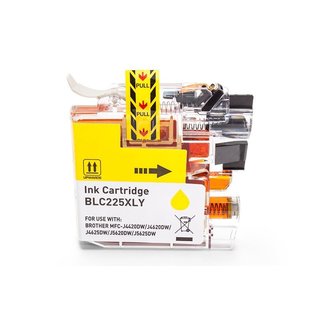 Alternativ zu Brother LC-225 Tinte XL Yellow