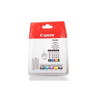 Original Canon 0372C004 / PGI-570 / CLI 571 Tinten Multipack CMYKPBK