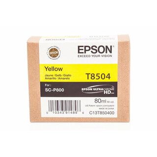 Original Epson C13T850400 / T8504 Tinte Yellow