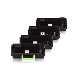 Alternativ zu Lexmark 52D2H00 / 522H Toner Schwarz Spar-Set (4 Stck)