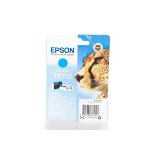 Original Epson C 13 T 07124012 / T0712 Tinte Cyan