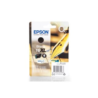 Original Epson C 13 T 16314012 / 16XL Tinte Schwarz XL